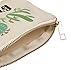 Bridal Shower Makeup Bag - 5-Pack Canvas Cosmetic Pouches for Wedding Favors, Bachelorette Party Gifts, Accessories, Cactus Design, 7.2 x 4.7 Inches