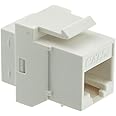 Cat5e Keystone Inline Coupler, RJ45 Female to Female Connector, CableWholesale, White