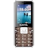 Unlocked Cell Phones, Oukitel L1 Dual SIM GSM Cell Phone 8W Camera Mobile Phone for Elderly People 2500mAh Big Battery-Brown