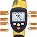 Infrared Thermometer, Tensun Dual Laser Thermometer Temperature Gun Non-contact Surface Digital IR Thermometer -58 ° F to 1202 ° F (-50 ° C to 650 ° C) Instant Read Handheld with Adjustable Emissivity