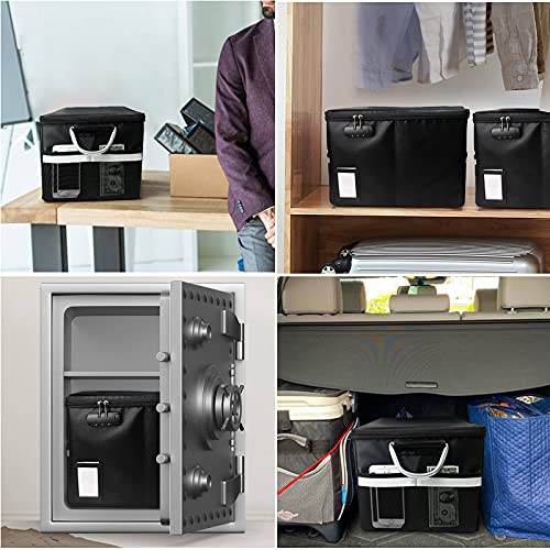 File Box Fireproof Document box filing Storage Organizer Box