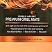 CopPure Premium Copper Grill Mats - Non Stick BBQ Grilling Mats [Set of 2] Reusable and Easy to Clean - Great for Grilling & Baking On Gas Grills, Charcoal, Smokers, Ovens and More