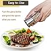 Pepper Mill Salt Grinder, Stainless Steel Surface Pepper or Salt Mill with Adjustable Coarseness & Cleaning Brush by F-Q-T (1 piece) Salt Shakers Cruets