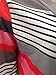 Women's Geometric Striped Print Drape Front Knit Cardigan (M, Red)