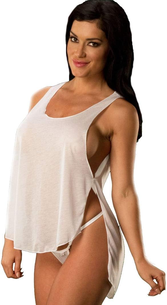 Wicked Temptations Jersey Knit Open Sides Sleepshirt Top