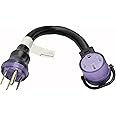 Parkworld RV/EV 50A Extension Cord, NEMA 14-50 Extension Cord, NEMA 14-50P to 14-50R Straight Plug for Generator (1.5FT)