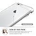 Hotbin Ultra Slim Flexible PC Back TPU Bumper Thin Transparent Protective Clear Rubber Case for iPhone 6/6s - Clear