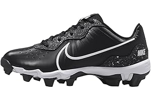 Nike Alpha Huarache 4 Keystone Boy's Rubber Molded Baseball Cleats SZ 13 Black | Dark Gray