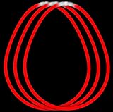 Fun Central J1, Glow Stick Necklaces, Glow in the Dark Party Necklaces - Red - 50 Pcs - 22 Inches