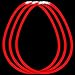 Fun Central 22-Inch Glow Stick Necklaces - Red - 50 ct