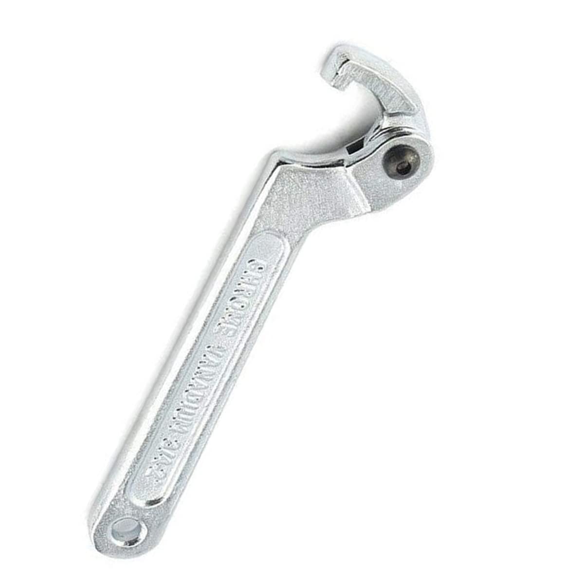Adjustable Hook Wrench Multifunctional C Shape Spanner Chrome Vanadium Hook Wrenches Hand Tool for Auto Bike Motorcycle 2-4 3/4" 51-121mm