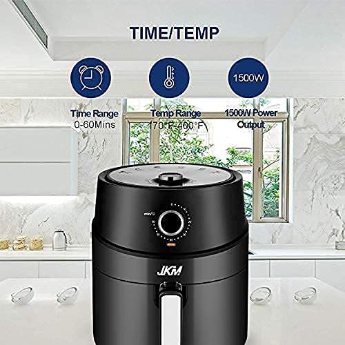 JKM Air Fryer Oven 3.7 Quart, Mechanical Air Fryer Oven , Adjustable