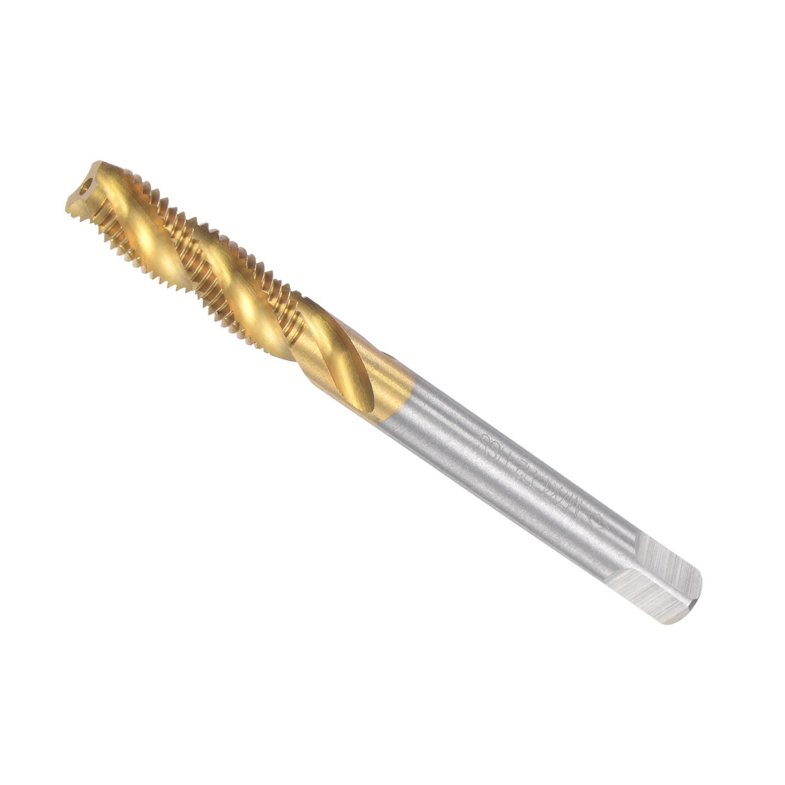 CoCud Spiral Flute Threading Tap, M7 x 1 Thread Size 3 Flutes, High Speed Steel Tapping Tool - (Applications: for Processing Holes & Sticky Materials)