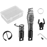 4-Piece Drain Snake Attachment for 5/16" to 3/4" Cables Heavy-Duty Manganese Steel Cutters for Roots Grease and Stubborn Clogs Includes 4 heads Storage Case and Metal Ring