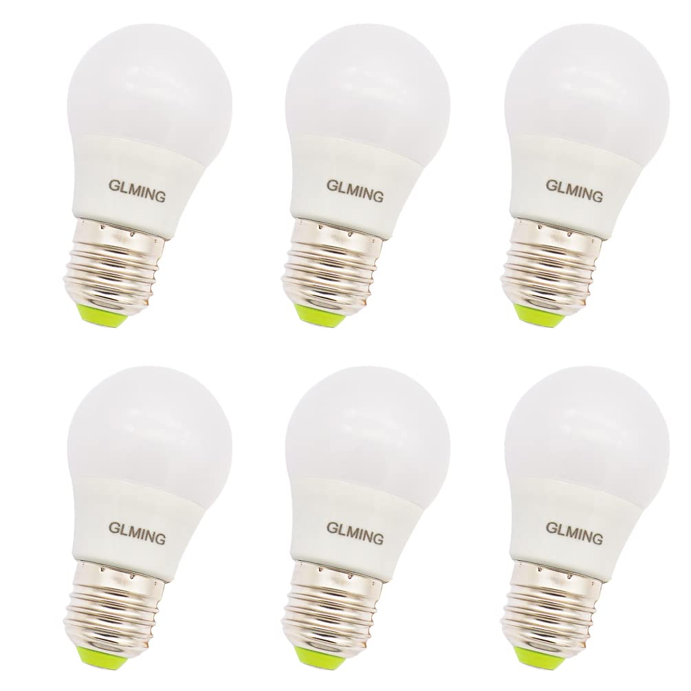 GLMING E27 3Watt 6-5730 SMD LED Ceramic Light Bulb 12V Low Voltage 30W Incandescent Lamp Replacement Home Lighting Warm White Pack of 6
