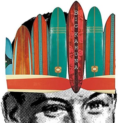 Heart the Moment Big Kahuna Surfboard Party Hat Greeting Card