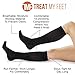 Knee High Compression Socks for Women & Men, 15-20 mmHg - Edema Pain Relief - Nurse, Travel, Pregnancy & Running - Lightweight Graduated Nursing Sock - Compression Stockings for Women, Black S
