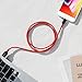 Anker Powerline+ Lightning Cable (6ft) Durable and Fast Charging Cable [Double Braided Nylon] for iPhone Xs/XS Max/XR/X / 8/8 Plus / 7/7 Plus / 6/6 Plus / 5s / iPad and More(Red)