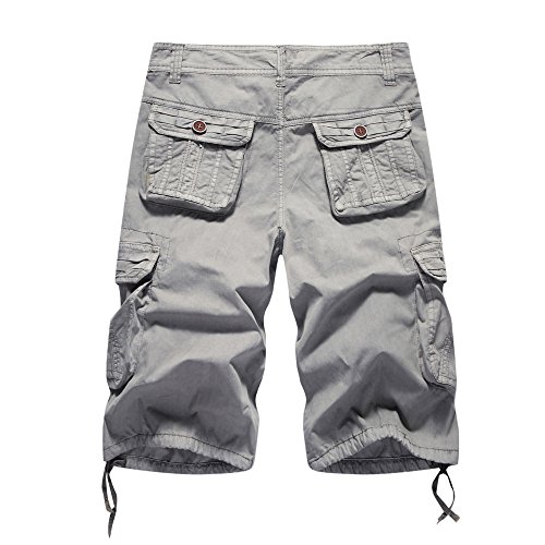 Shorts for Men, F_Gotal Menâ€™s Casual Outdoor Big and Tall Cargo Sports Pants Training Jogger Shorts Sweatpants Gray