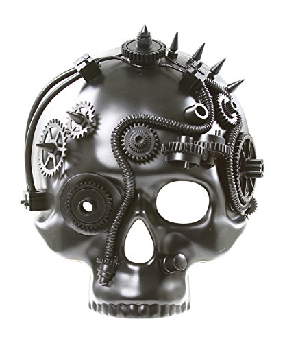Skull and Gears Steampunk Full Face Mask