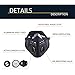 Black Respirator Mask Dust proof Mask, Filtered Activated Carbon Filtration Exhaust Gas Anti Pollen Allergy PM2.5 Half Face Mask