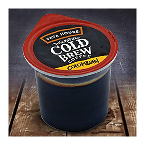 JAVA HOUSE COLD BREW COFFEE CONCENTRATE SINGLE SERVE LIQUID PODS, PEEL AND POUR, READY HOT OR ICED, TSA APPROVED