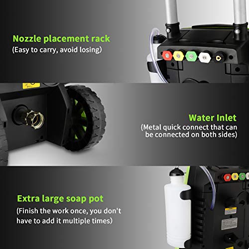 image for Highsell 3800PSI Electric Pressure Washer, MAX 2.8GPM Electric Power W