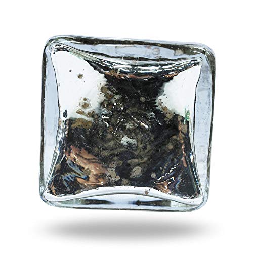 Set of 6 Isola Mirror GlassCabinet Drawer Knobs Premium Quality Cupboard Dresser Door Pull Decorative Furniture Hardware by Trinca-Ferro