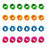 DODOGA 24pcs Peels Spool Huggers Peels Thread Huggers Thread Keepers Sewing Threads Peel for Sewing Machine, Keep Thread Tails Under Control Preventing Unwinding No Loose Ends or Thread Tails