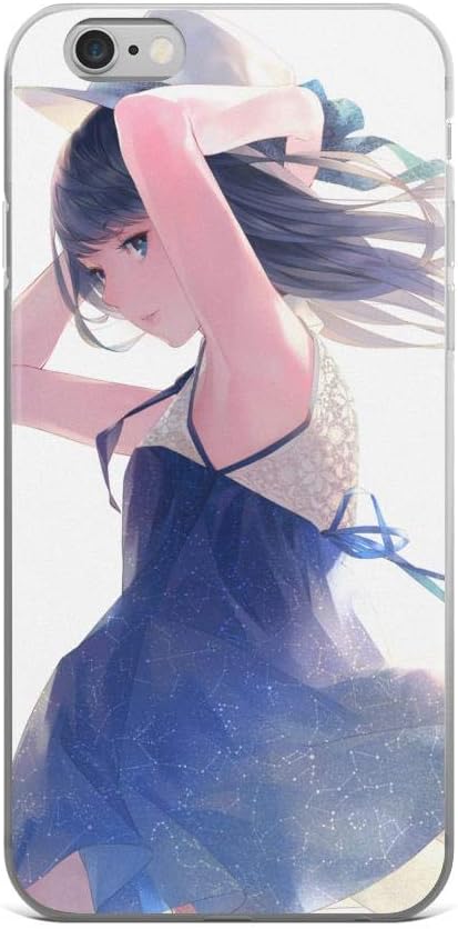 Amazon Com Iphone 6 Plus 6s Plus Pure Clear Anti Shock Case Japanese Comic Manga Cute Blue And White Skirt Anime Girl Anime Japan Electronics