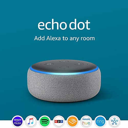 Echo Dot (3rd Gen) Smart speaker with Alexa Heather Gray Wyze