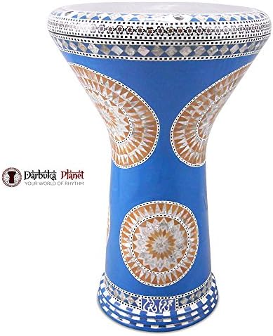 Gawharet El Fan Dohola 19" Ocean GEF Mother Of Pearl Doumbek Drum Dohola Darbuka