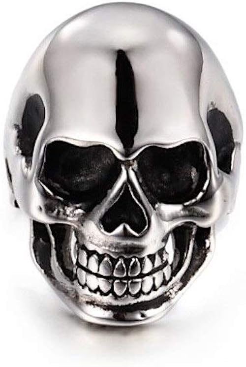 Bague acier tete de mort Clearance