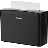 Paper Towel Dispenser Countertop, Compact Trifold Multifold Z Fold Hand Towel Holder Commercial Bathroom Paper Towels Dispenser for Home Kitchen Toilet, Black