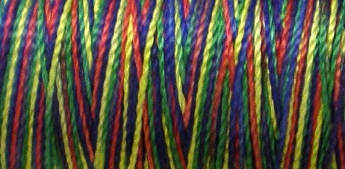 YLI25004-80 T-135 Pearl Crown Rayon Variegated Thread Cord, 100 yd, Dark Primary