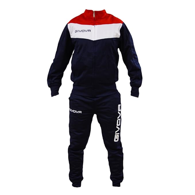 menitashop Tuta GIVOVA Uomo Donna Visa Fitness Calcio Blu Nero Bianco Giallo Rosso