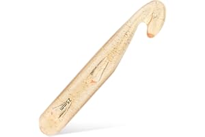 KGXULR 25 mm Crochet Hook, Large Crochet Hooks for Chunky Yarn Ergonomic Knitting Needles Crochet Needle for Beginners and Handmade DIY Knitting Crochet (25 mm)