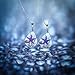 Chicer Pendant Real Starfish Seashell Underwater Plant Life Necklace, Cute Drop Water Necklace for Women and Girls. (Blue)