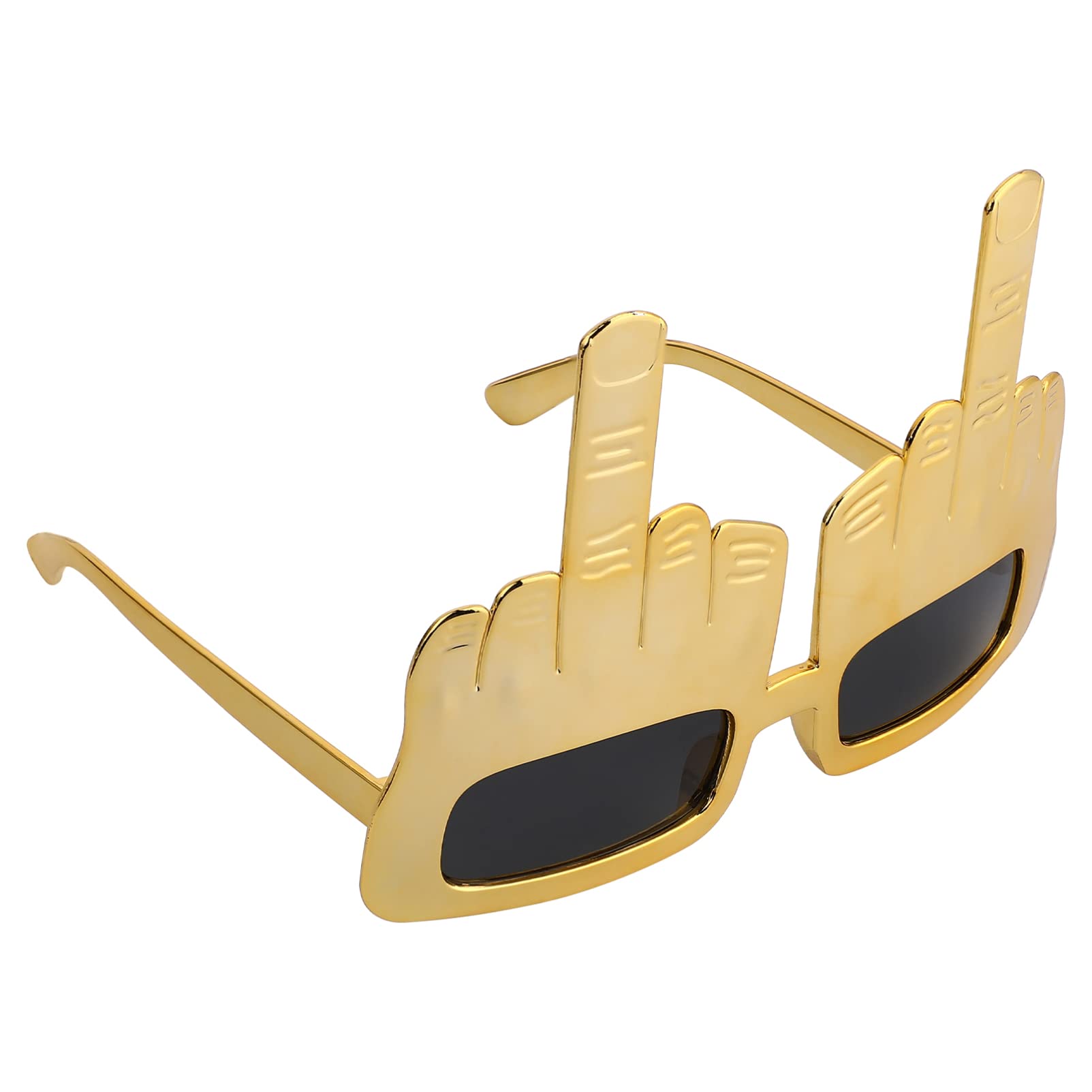 Toyvian Glasses Middle Finger Glasses for New Year Eve Party Favors, Novelty Middle Finger Costume Funny Sunglasses for Adults, Festival Party Costume Photo Prop