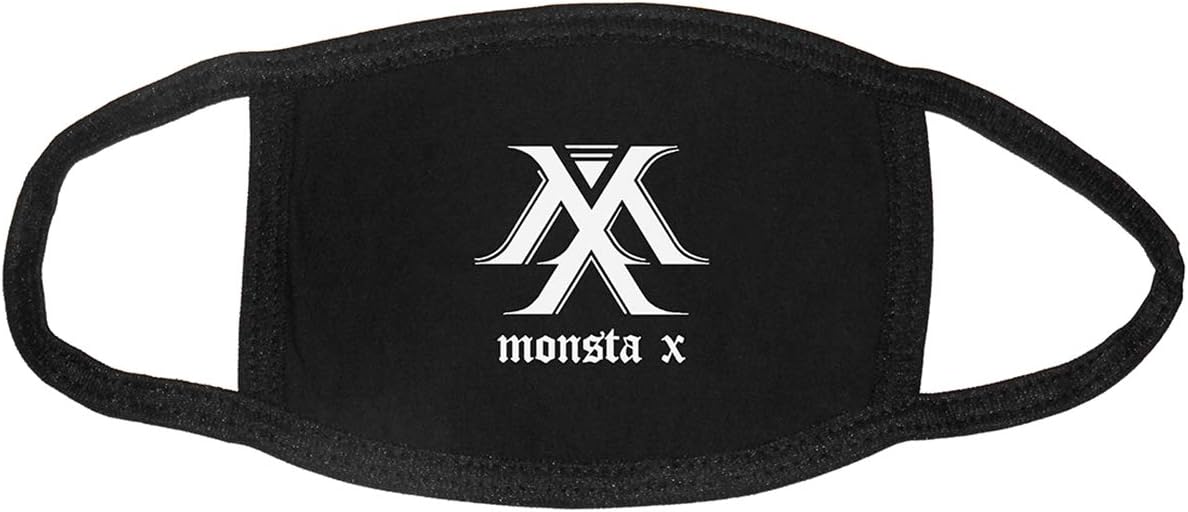Monsta X Black Anti-Dust Muffle Face Mouth Mask