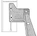 Weltraum Queen Bed Modification Plate Modi, Headboard Attachment Bracket, Brackets Bed Frame Headboard Adapter Kit, Set of 4