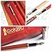 Golden State Ink [Top Rated Rosewood Fountain Pen] Designer Luxury Fountain Pens our Napa Valley Collection - Best 100% Handcrafted Pen Set with Case- Perfect for Gifts - Calligraphy Pen