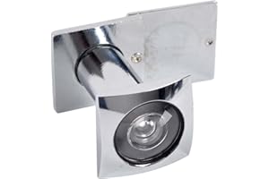 JUNXAVE Door Viewer Peephole, Solid Brass 220-degree Door Viewer with Heavy Duty Rotating Privacy Cover for 1-3/8" to 2-1/6" Doors for Home Office Hotel (Square-Silver)