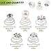 Keadic 30Pcs 5 Types of Professional Spiral Hair Pins Clear Crystal Swirl Hair Twists Coils Spirals Hair Pin Clip Accessories for Delicate Women' Wedding Prom Party and Special Occasions