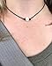 Weilim Natural Shell Choker Necklace for Women Handmade Hawaii Wakiki Beach Choker Jewelry Gift (Black14)