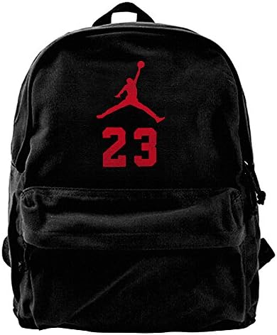 LostMe Michaell Jordann 23 Logo Canvas Backpacks / Bags For School Travel Rucksack
