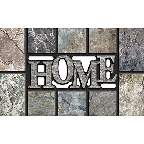 Masterpiece home slate door mat, 18-inch by 30-inch, gr…