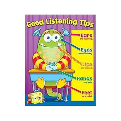 * GOOD LISTENING TIPS CHARTLET GR K-5