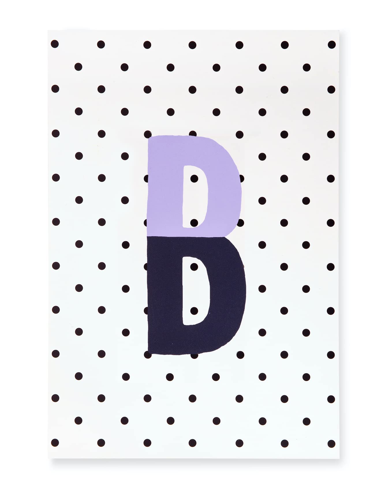 Kate Spade New York Initial Notepad, Paper Pad with 100 Blank Sheets, 7" x 4.75" Small Writing Pad for Desktop Notes, B (Purple)