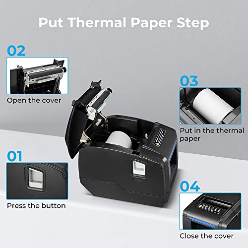 Thermal Receipt Printer, LOSRECAL Restaurant Kitchen Printer of Sound